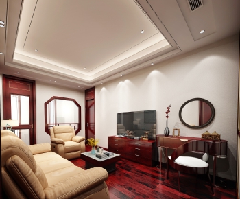 Chinese Style A Living Room-ID:865499025