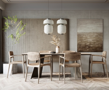 Modern Wabi-sabi Style Dining Room-ID:144521002