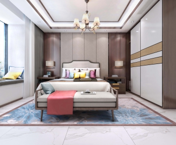 New Chinese Style Bedroom-ID:154928925