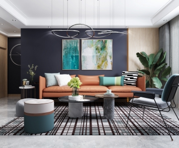 Modern A Living Room-ID:669877059