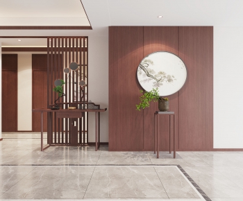 New Chinese Style Hallway-ID:411745075