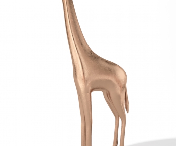 现代长颈鹿雕塑-ID:497479925