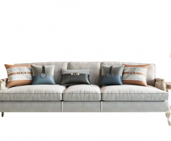 Simple European Style Three-seat Sofa-ID:958040006