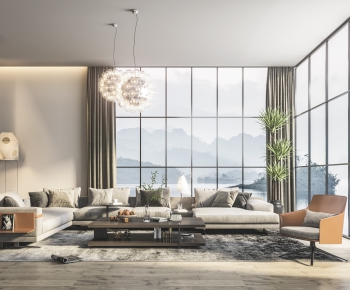 Modern A Living Room-ID:212609866