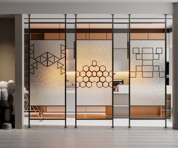 Modern Glass Screen Partition-ID:760648978