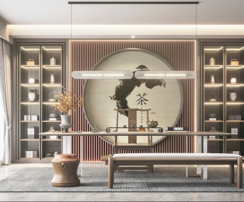 New Chinese Style Tea House-ID:987564097