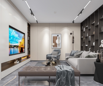 Modern A Living Room-ID:590485107