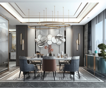 New Chinese Style Dining Room-ID:544488917