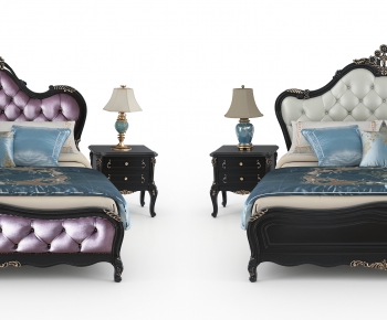 European Style Double Bed-ID:217967033