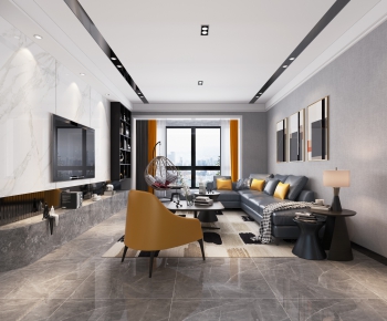 Modern A Living Room-ID:276073935