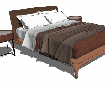 Modern Double Bed-ID:696296931