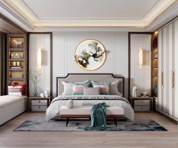 New Chinese Style Bedroom-ID:542716036