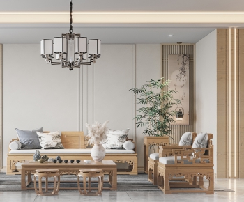 Chinese Style A Living Room-ID:483915095