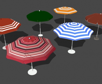 现代沙滩太阳伞遮阳伞雨伞组合-ID:679678972