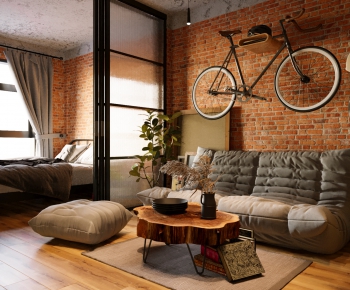 Industrial Style A Living Room-ID:201533088