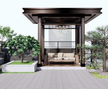 新中式庭院/景观-ID:840533025