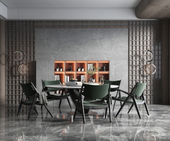 New Chinese Style Dining Room-ID:915334941