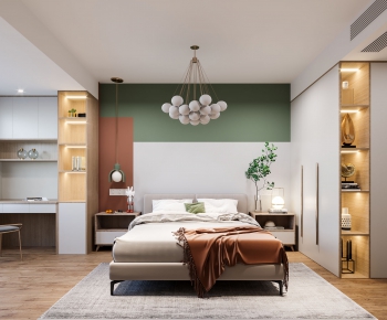 Modern Nordic Style Bedroom-ID:857968095