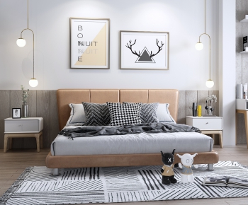 Nordic Style Bedroom-ID:386374009