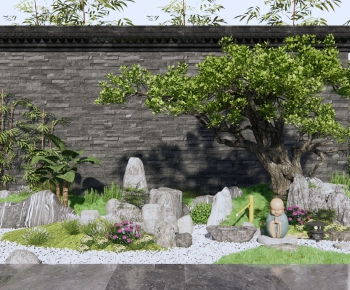 新中式庭院景观 石头假山-ID:157016991
