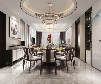 New Chinese Style Dining Room-ID:457830919