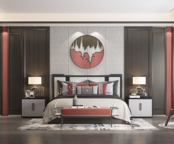 New Chinese Style Bedroom-ID:416531093