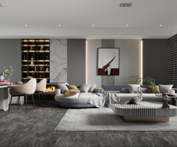 Modern A Living Room-ID:821595917