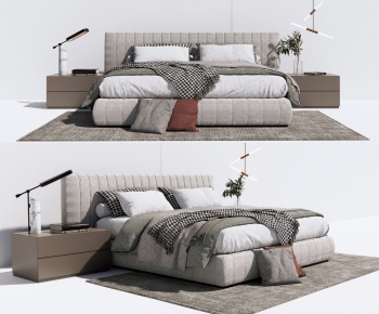 Modern Double Bed-ID:503078942