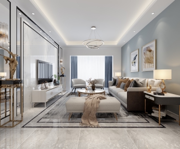 Modern A Living Room-ID:628195056