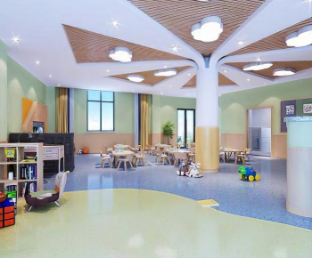 Modern Children's Kindergarten-ID:384727957