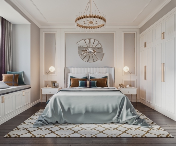 Simple European Style Bedroom-ID:483452087
