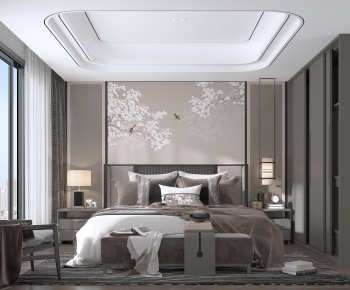 New Chinese Style Bedroom-ID:545223959