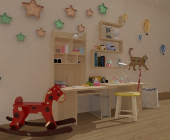 Modern Children's Room Activity Room-ID:695000894