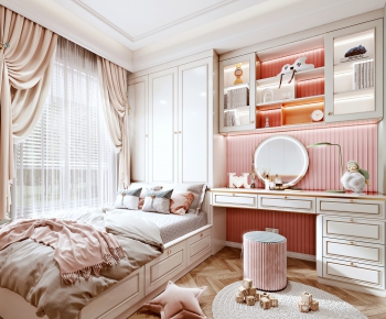 Simple European Style Girl's Room Daughter's Room-ID:869698054