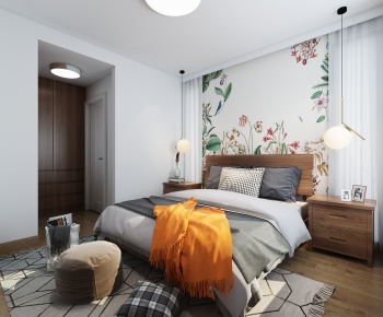 Nordic Style Bedroom-ID:477930079