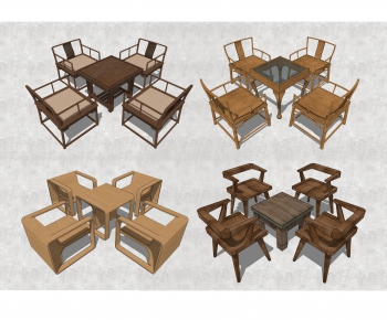 Chinese Style Leisure Table And Chair-ID:751241925