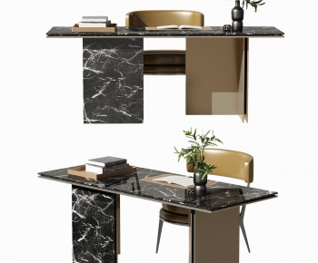Modern Computer Desk And Chair-ID:971301083