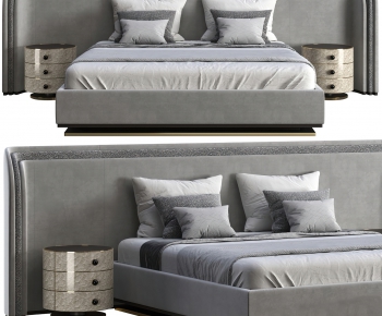 Modern Double Bed-ID:868550069