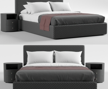 Modern Double Bed-ID:442349913