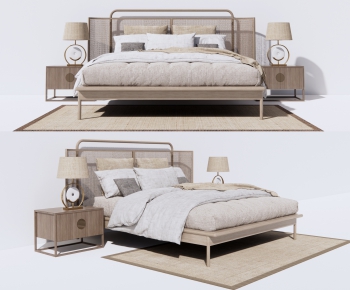 New Chinese Style Double Bed-ID:329030999