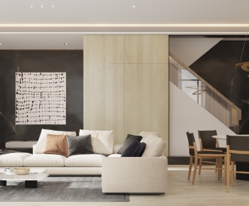 Modern A Living Room-ID:428363086