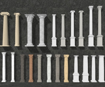 欧式罗马柱石膏柱子组合-ID:277699954