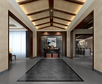New Chinese Style Hallway-ID:458741272