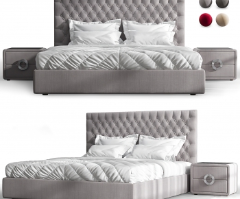 Modern Double Bed-ID:247530911