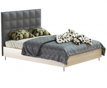 Modern Double Bed-ID:269257078