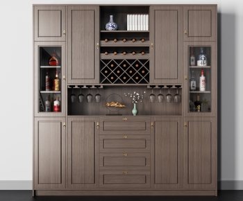 New Chinese Style Wine Cabinet-ID:334734921