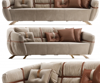 Modern Three-seat Sofa-ID:887309075