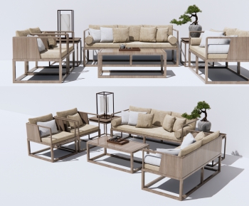 New Chinese Style Sofa Combination-ID:452740241