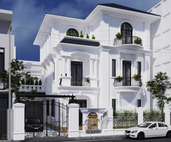 Simple European Style Villa Appearance-ID:245719912