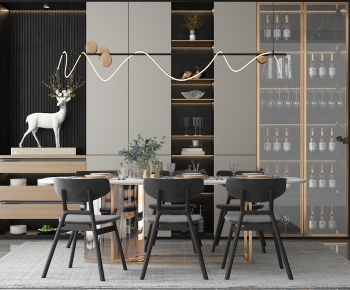 Modern Dining Table And Chairs-ID:616976024
